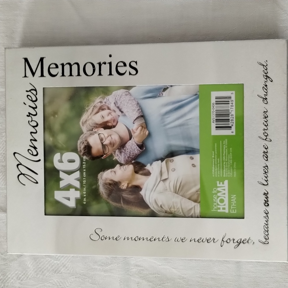 Memories 4 x6 silver frame